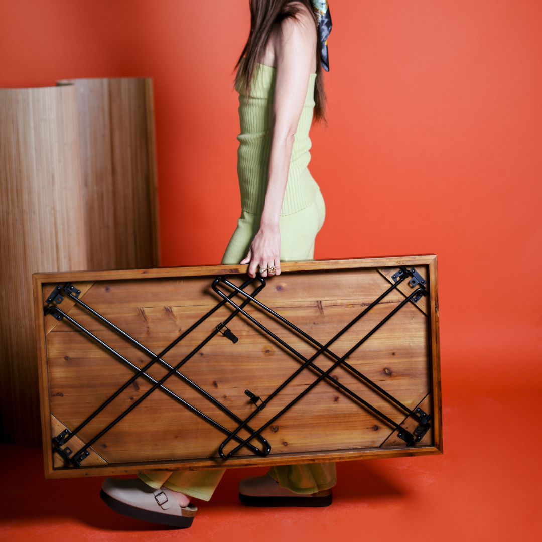 The Walnut Folding Table - Sleekform Furniture