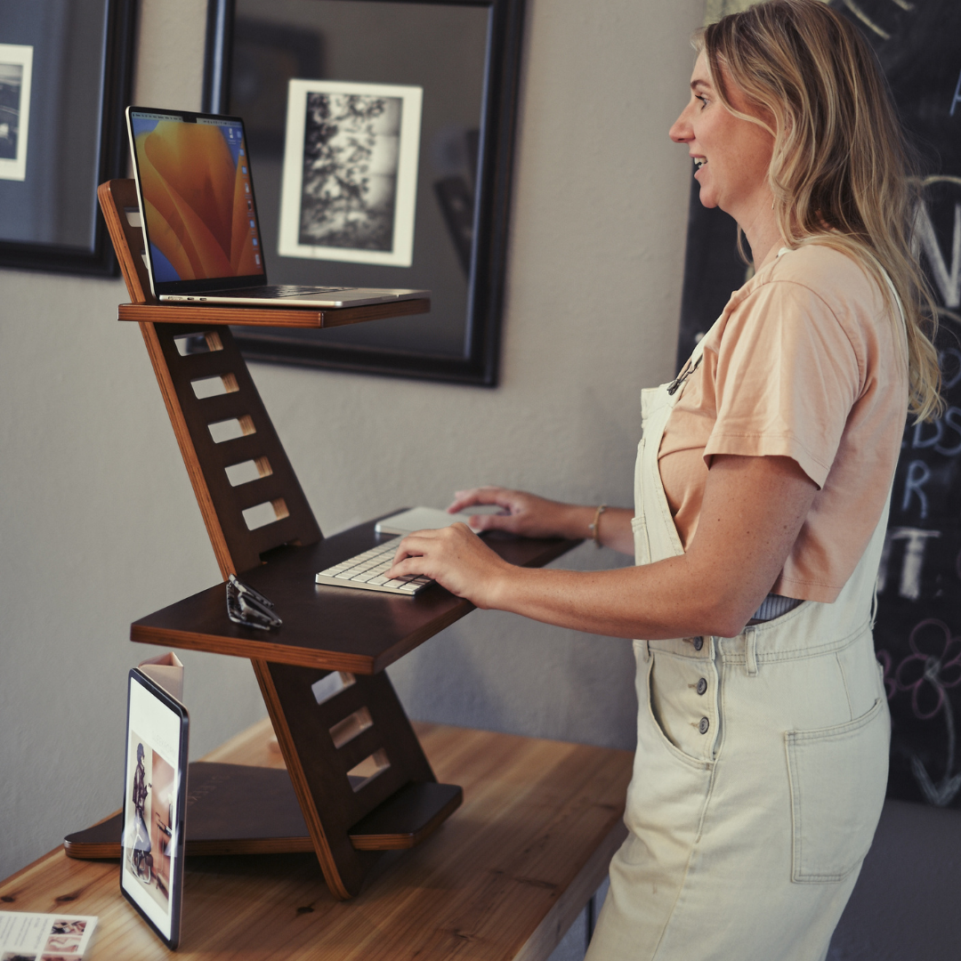 The Walnut Saint John Standing Desk - Sleekform Furniture