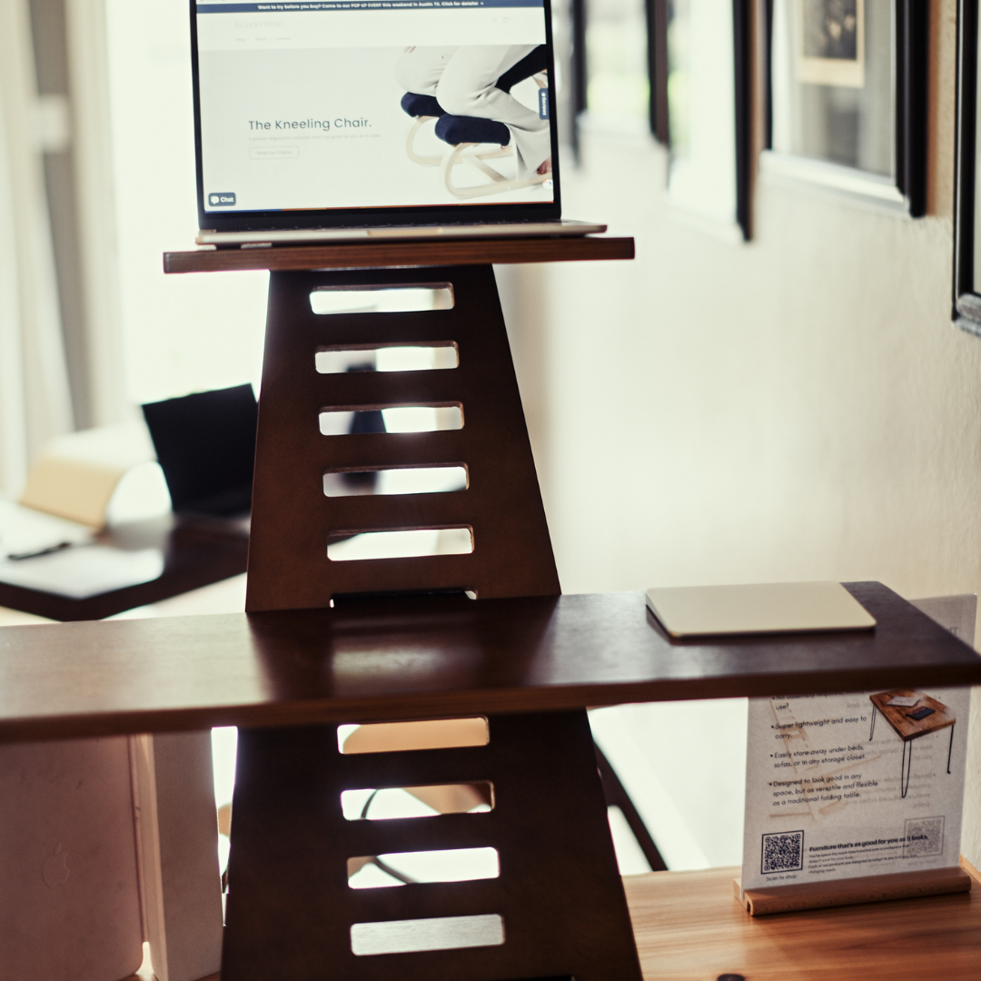 The Walnut Saint John Standing Desk - Sleekform Furniture