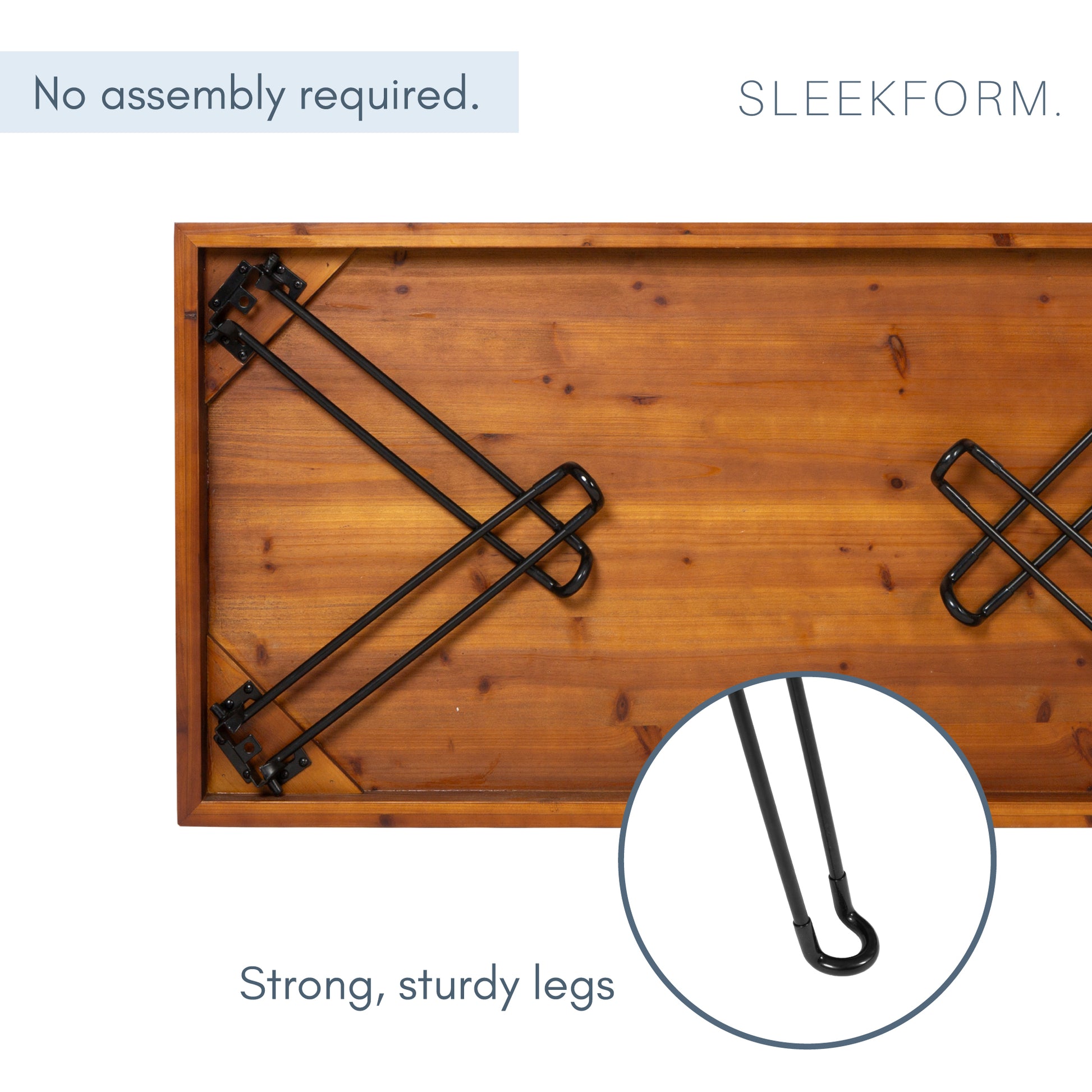 The Folding Coffee Table, Walnut - Sleekform Furniture