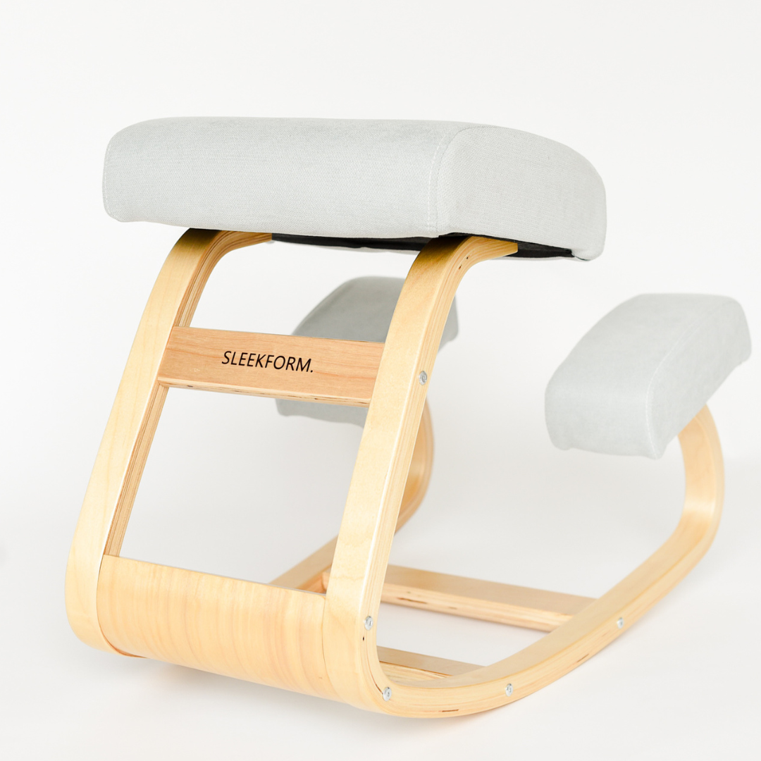 Austin Kneeling Chair: Barton Spring Blue - Sleekform Furniture
