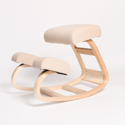 The Austin Kneeling Chair: Winter Linen - Sleekform Furniture