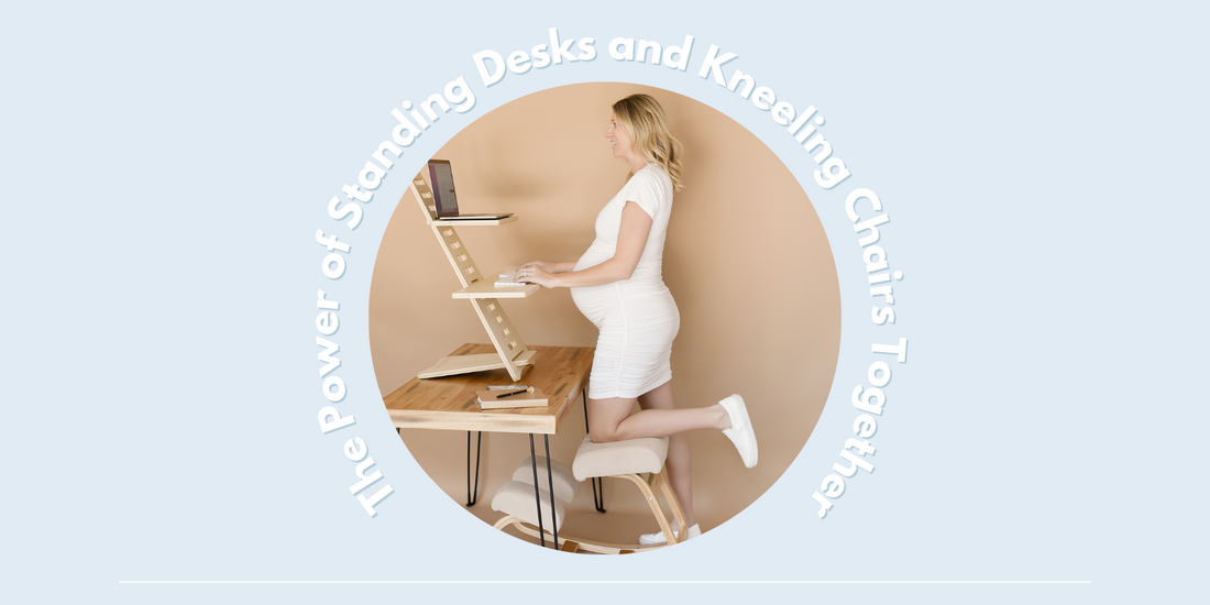 Sleekform Power of Standing Desks and Kneeling Chairs Together
