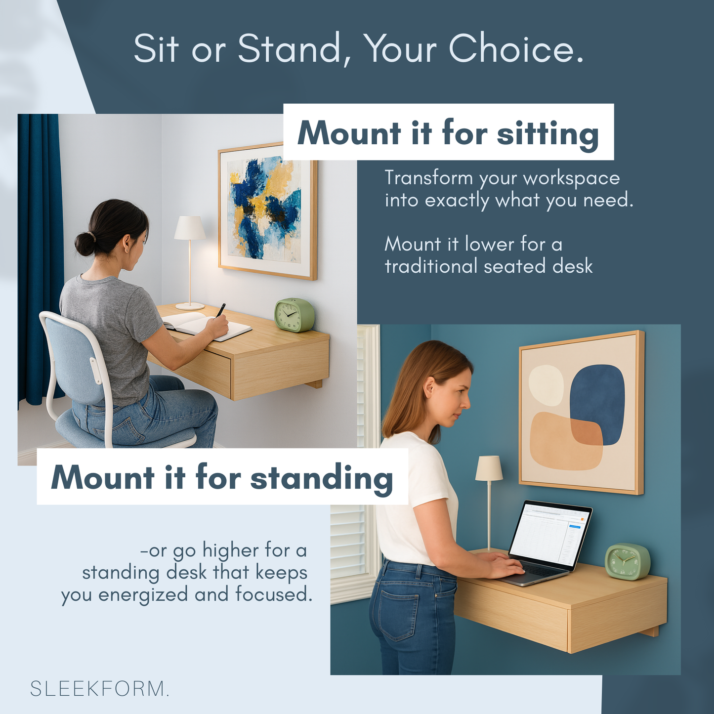 The Floating Desk - Sleekform Furniture